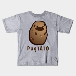 Pugtato Pug Potato Pun Shirt Kids T-Shirt